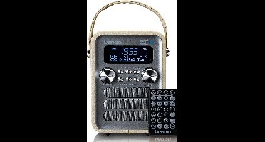 Lenco Radio met oplaadbare Batterij - Draagbare DAB Radio - FM, DAB+, Bluetooth en AUX - Noodpakket - PDR-051TPSI - Taupe