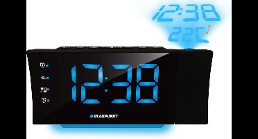 Blaupunkt - Wekkerradio met USB-oplading en projector
