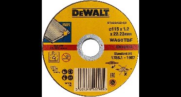 DEWALT DT42335TZ INOX METAALDOORSLIJPSCHIJVEN | 115 MM | 10 STUKS