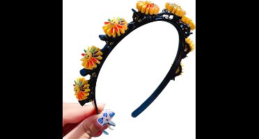 Diadeem - Diadeem met clips - diadeem met haarspeld - haarband met klipjes - haar accessoires - Zonnetjes