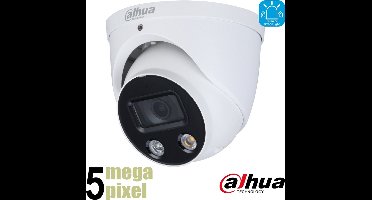 Dahua full color WizSense dome camera - 5 megapixel - microfoon en speaker - D2689 IPC-HDW3549HP-AS-PV