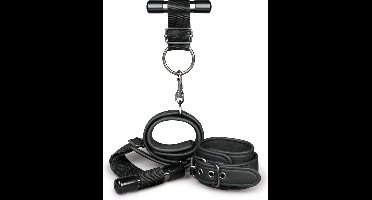 EasyToys - Over the Door Wrist Cuffs - Duurzaam - Bondage Set - Handboeien - BDSM Set - BDSM Toys - Rollenspel Erotiek - Erotisch Spel - Sex Toys voor Vrouwen en Mannen - Zwart