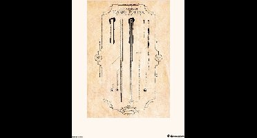 Grupo Erik Harry Potter The Wand Kunstdruk 30x40cm Poster - 30x40cm
