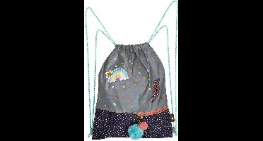 Moses Gymtas Flowers & Friends 34 Cm Reflectie Polyester Grijs