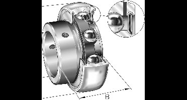 INA Insertlager - GAY20-XL-NPP-B