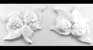 Vaessen Creative Gipsvorm - 2 engelenduo's
