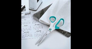 Leitz WOW Titanium Roestvrijstalen Schaar - IJsblauw