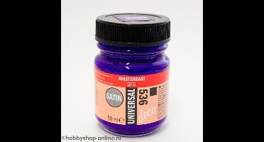 Acrylverf Zijdeglans - Deco - Universal Satin - 536 violet - 50 ml - Amsterdam - 1 stuk