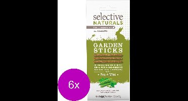 Supreme Selective Naturals Garden Sticks - Knaagdiersnack - 6 x 60 g