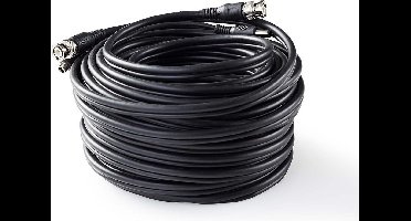 Nedis CCTV-Security Kabel - BNC / DC - 20.0 m - Rond - PVC - Zwart - Gift Box