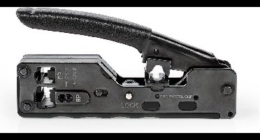 Nedis Krimptang - CAT5 / CAT5e / CAT6 / CAT6a / CAT7 / RJ12 - Snijden / Tang - ABS / Staal - Zwart