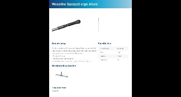 Allure - Spray - Vlakmopsteel - Ergosteel - 145 cm