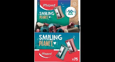 Maped Smiling Planet potloodslijper Vivo, 1-gaats, display van 75 stuks