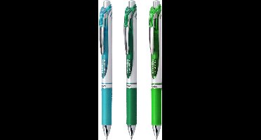 Pentel - EnerGel RTX Retractable Liquid Gel Pens 0.7mm 3 stuks - Chill Expressions - BL77CHIBP3M