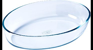 ovale schaal 21cm glas - pyrex - 221b000/5040