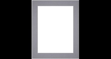 Passe-Partout Fotomaat 40x60 cm - Lijstmaat 50x75 cm - Grijs - Museumkarton - Fotolijst niet inbegrepen
