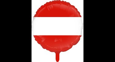 Wefiesta - Folieballon Oostenrijk - 45 cm - WK voetbal 2026 - WK voetbal versiering - Olympische spelen