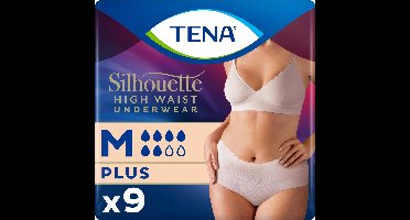 TENA Silhouette Plus - high waist incontinentiebroekjes - Crème - M - 18 stuks
