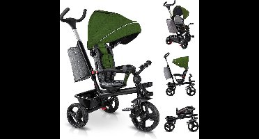 Driewieler met Duwstang - Driewielers - Loopfiets - Groen