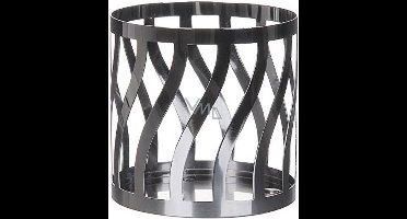 Yankee Candle - Gebogen Zilveren Metalen Kaarshouder