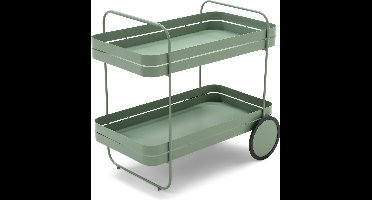 Spinder Design trolley Gin & Trolley - Dusty Green - Staal