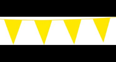 Vlaggenlijn Geel 10 meter - Verjaardag Feest Party Festival Poolparty Decoratie