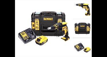 DeWalt DCF 620 P1 accu-schroevendraaier voor gipsplaten 18 V 30 Nm borstelloos + 1x accu 5,0 Ah + oplader + TSTAK