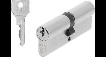 AXA Security Dubbele Veiligheidscilinder - Cilinderslot - incl. 3 sleutels - SKG2 - Vernikkeld - 45/45 mm