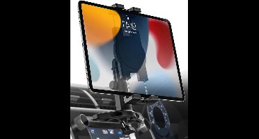 CD Sleuf Tablethouder - Autohouder voor 4-13" Tablets - Hoogte Verstelbaar & Ultrastevig