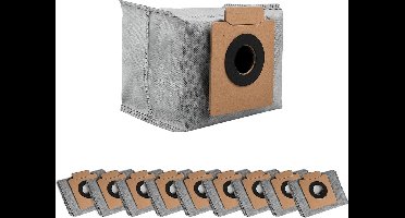 10 stofzakken voor Eufy Clean X8 Pro / X10 Pro Omni robotstofzuiger, geschikt voor zelfreinigend station, vervangende zak, accessoires, stofzuigerzakken, reserveonderdelen