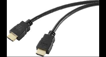 SpeaKa Professional SP-10481296 HDMI-kabel HDMI Aansluitkabel HDMI-A-stekker, HDMI-A-stekker 3.00 m Zwart 8K UHD, PVC-m