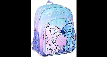 Disney Stitch en Angel Rugzak Meisjes 2 Vakken - Hoogte 38cm