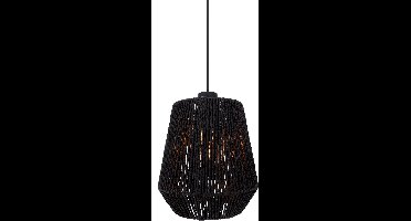 EGLO Persley Hanglamp - E27 - Ø 22 cm - Zwart - Papier