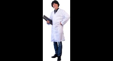 Witbaard Doktersjas Heren - Polyester - Wit - Unisex - Volwassenen - Maat L