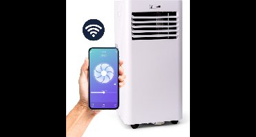 BluMill Smart Airco - Mobiele Airco - Met Wifi - 7000 BTU - Airconditioning - Geschikt voor Ontvochtiging - Inclusief Wieltjes - incl. Raamafdichting Kit