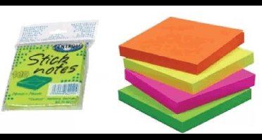 Centrum 24 x 80 sticknotes 76x76mm Neon 82210