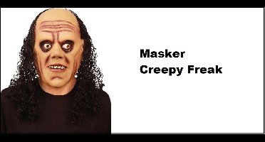 Masker Creepy Freak - Latex - Halloween griezel thema feest horror evenement party
