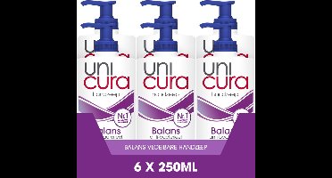 Unicura Balans Antibacteriële Vloeibare Handzeep - 6 x 250 ml - Voordeelverpakking