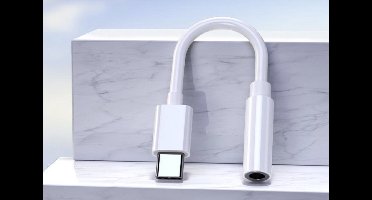 Digitale USB-C naar 3,5mm AUX Audio Adapter met DAC - Beschikbaar in Zwart/Wit
