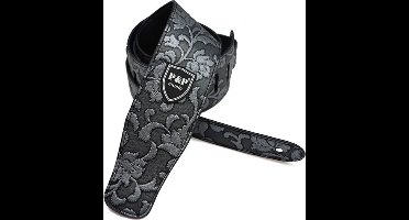 P&P Professionele Verstelbare Leren/Pu Gitaarband - Metallic Grijs - Guitarstrap - Luxe Gitaarriem - Gitaar Riem