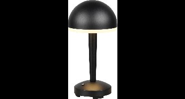 REALITY MENDOREZ - Tafellamp - Zwart mat - Oplaadbaar - incl. 1x SMD 2,5 W - Sensor dimmer - Instelbare lichtkleur - 4-stappen TOUCH - Accuvoeding - USB-C aansluiting - Inclusief oplaadstation