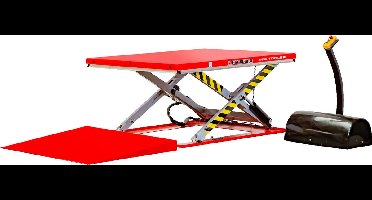 Elektro-hydraulische schaarheftafel oprijplaat 1000kg 3x400V tafel 1450 x 1140 mm MW Tools TPSL1170