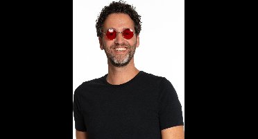 Partychimp Bril John Lennon Voor Bij Carnavalskleding Heren Carnavalskleding Dames Carnaval Accessoires Carnaval - Rood - One-size