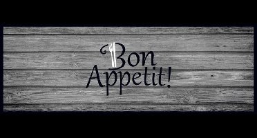 MD Entree - Keukenloper - Vloerkleed - Machinewasbaar - Cook & Wash - Bon App. - 50 x 150 cm