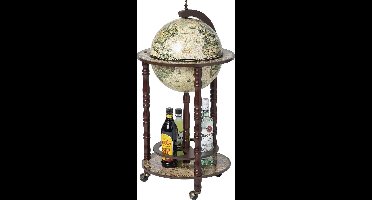 Brulo Wereldbol Globebar Wijnrek - ⌀ 33 cm - Bruin - Vespucci SKY