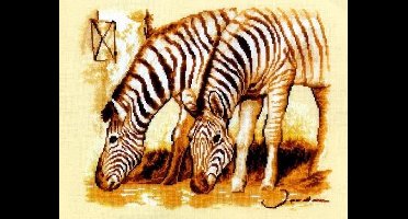 Vervaco Zebra's borduren (pakket)