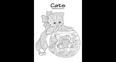 Cats- Cats Coloring Book for Grown-Ups 1 & 2