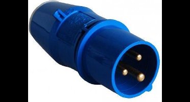 CEE Stekker 3 polig 16A blauw