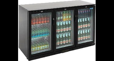 Polar G-Serie 3-Deurs Barkoeling Met Klapdeuren Zwart 330l, Polar GL004