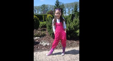 Party Tuinbroek Fuchsia Kinderen Premium - Maat 164